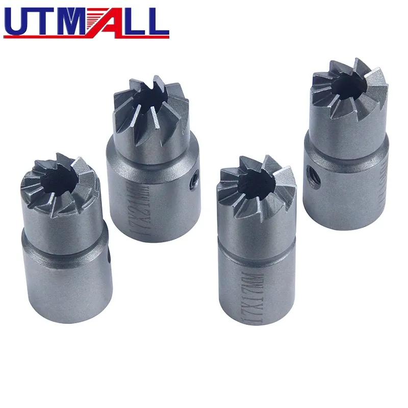 5PC 7PC 10PC 17PC Diesel Injector Seat Cutter Cleaner Tool Set Carbon Remover