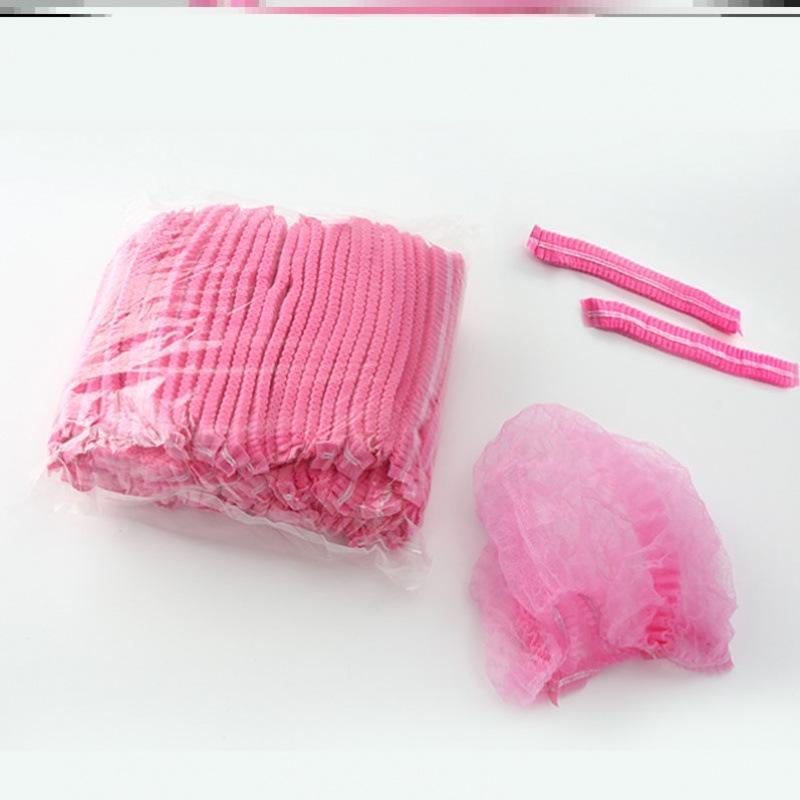 Disposable Black Hairnet Cap - Non-woven Fabric for Industrial Use