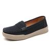 Damen-Mokassins, Penny-Loafer, lässige Slip-Ons, Krankenschwester-Schuhe, Erbsen, weiche Flats, schwarze Fahr- und Wanderschuhe für Damen