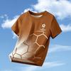 Unisex Kids Football Short Sleeve T Shirt 2-14Y Outdoor Moisture Wicking Soccer Jersey Casual Children Wear