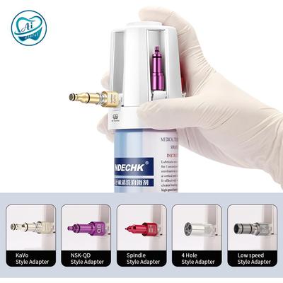 Dental Tools AI-EC-LS Lubricator Spray Cover Hood Portable Handpiece Oil Cleaning System With 5 Connector