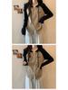 Women's Slim-Fit Raglan Double Zipper Hoodie, Spliced Design with Baby Fleece, Fleece-Lined for Autumn and Winter, Salt-Style Top.