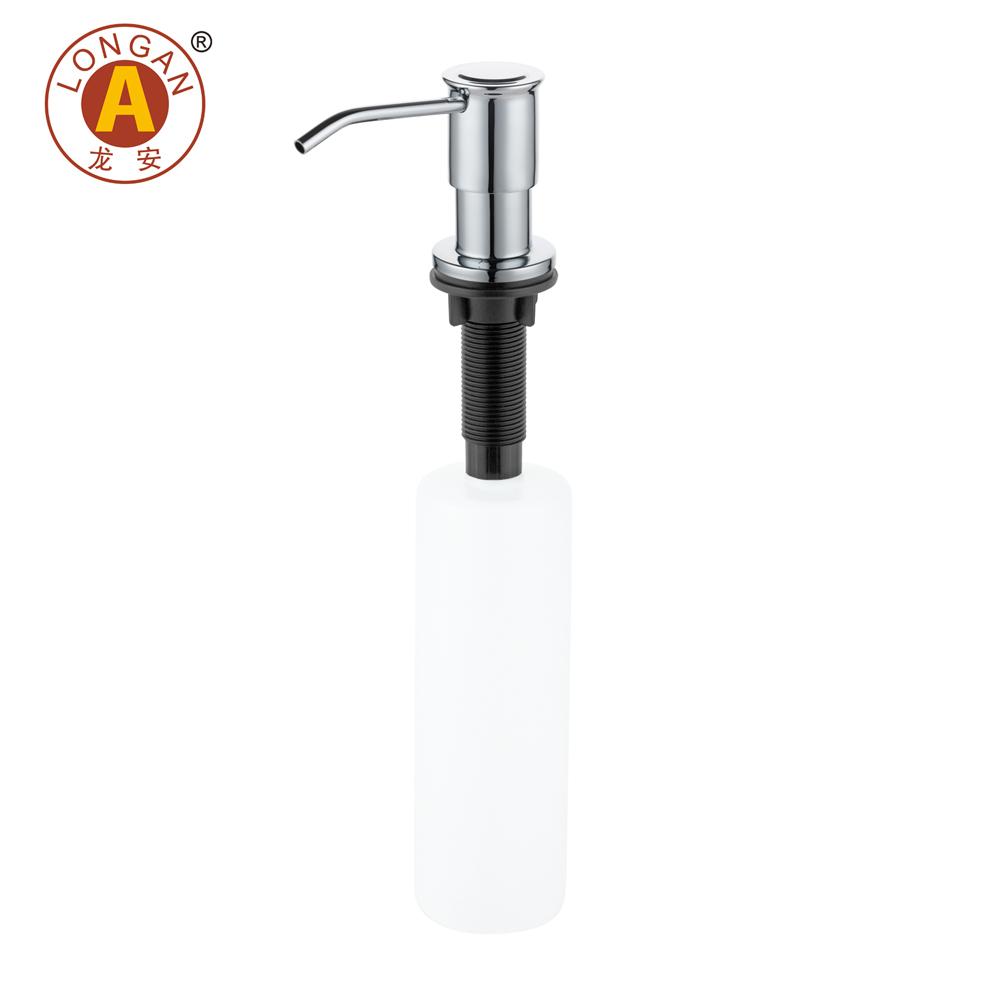 Kitchen Black Brushed Metal Stainless Steel Built in Pump Kitchen Sink Dish Hand Soap Dispenser Countertop for Kitchen