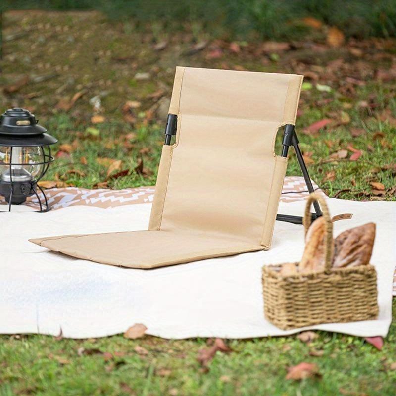 Leisure Relaxing Portable Foldable Backrest Cushion Beach Fishing Seat Travel Hiking Picnic Chaise Garden Tools