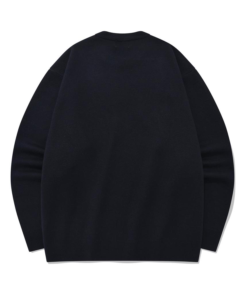 COVERNAT Clover Crewneck Knit Navy