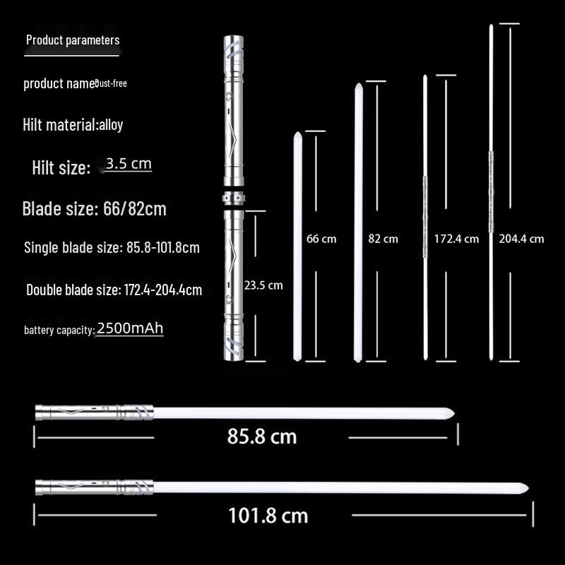 Star Wars Luminous Metal Lightsaber Toy - Rechargeable Glow Stick for Kids
