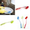 Plastic Dish Cleaning Brush With Suction Cup And Long Handle For Kitchen Scrubbing Tasks