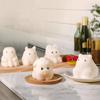 3D Dog Milk Pudding Mold Silicone Rabbit Bear Ice Cream Mold Cute Mousse Cake Molds  Home