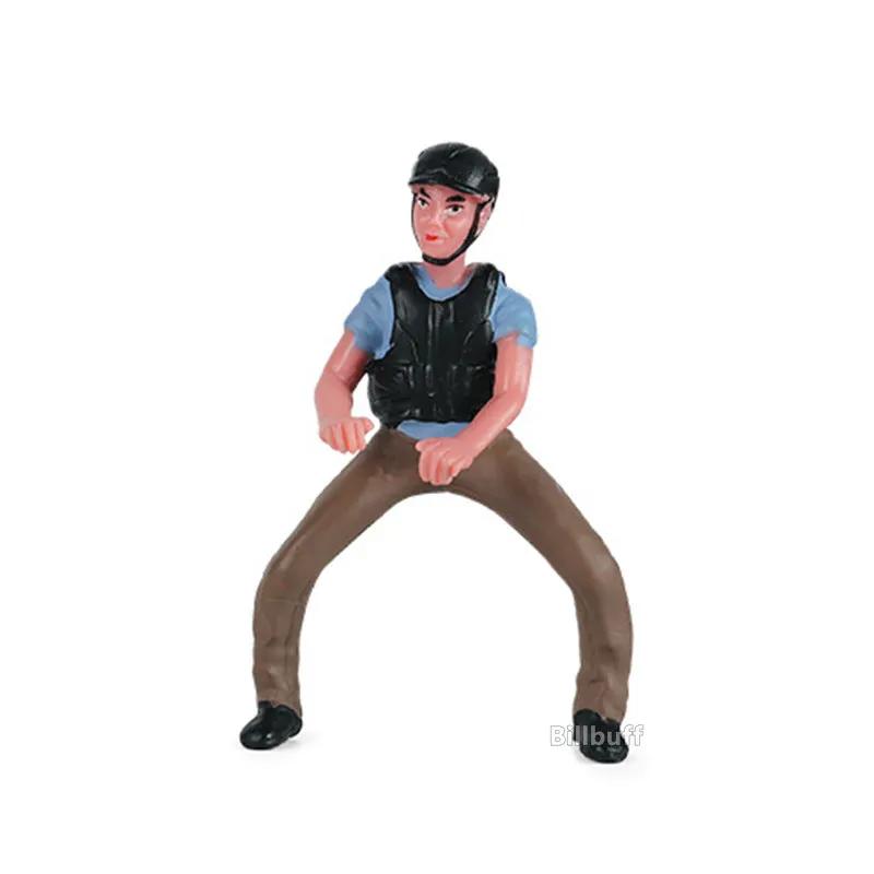 DIY Horse Race Model Horseman Farm stable Animal Figurines Action & Toy Figures ABS Emulation Toys for Children Christmas Gift
