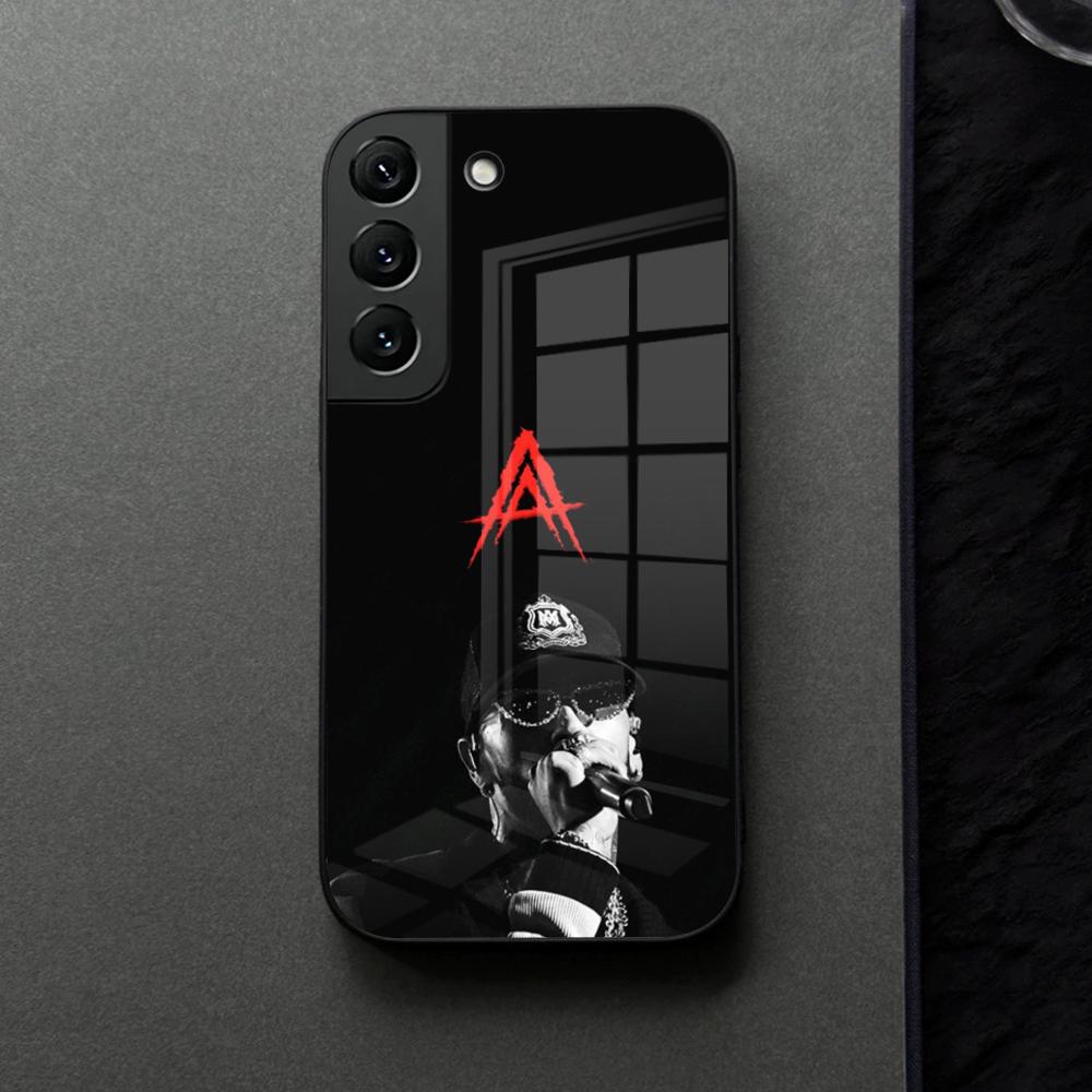 A-Anuel AA Phone Case Glass For Samsung Galaxy S21 S26 S25 S22 S20 S24 S23 Ultra Fe Plus A16 A34 A54 A24 Coque