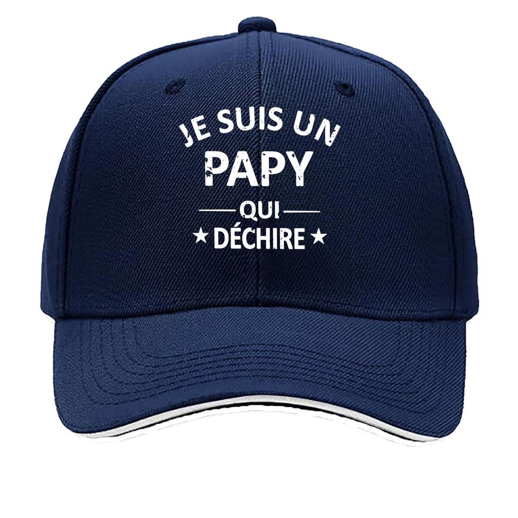 PAPY Vintage for Unisex Women Adjustable Snapback Look Je Suis Un Pappy Print Outdoor Fishing Sandwich Baseball Cap