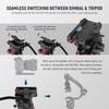 NEEWER GM006 Fluid Video Tripod Head with Stepless Adjustable Pan Tilt Quick Release Adjustable and 75mm Compatible with RS Maximum Load 10kg Head, &