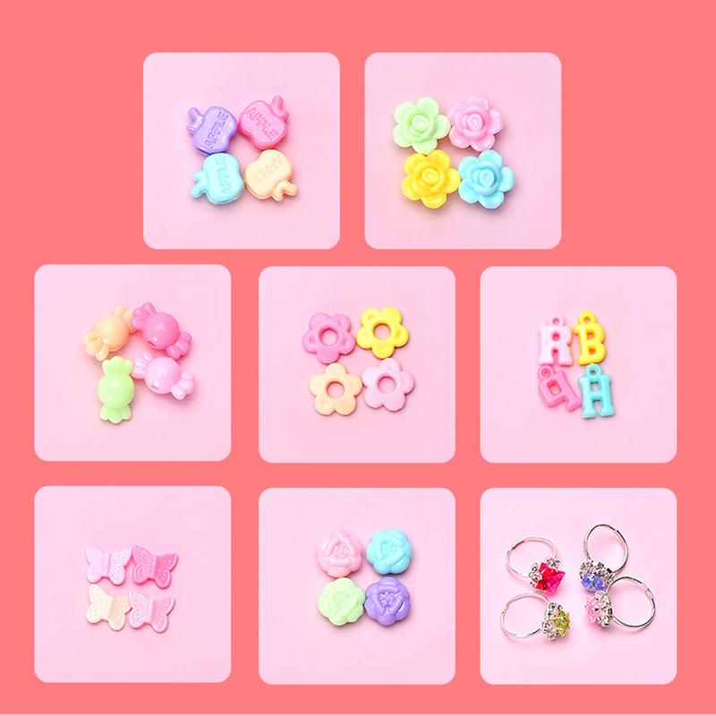 Non-Toxic Children'S Handmade Beaded Bracelet Making Kit Toy Play Home Diy Bracelet Necklace Jewelry Beads Set Handbag Toys For Children Gift