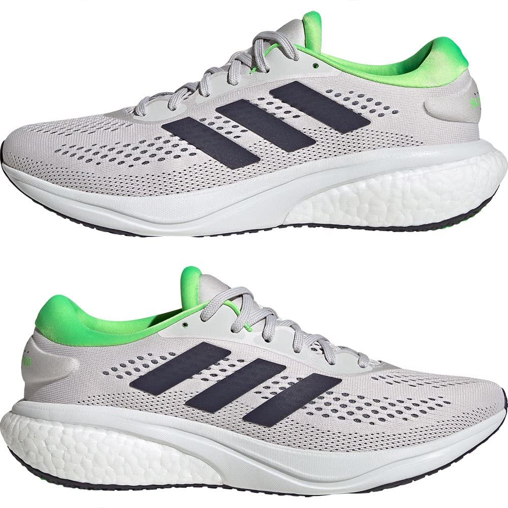 Adidas Supernova LUX95 Running Dash Green Size cm 2.0 Shoes, Gray/Shadow Navy/Solar (GW9093), 25.5