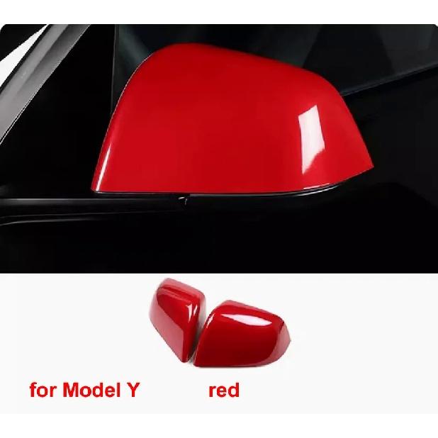 

Для Tesla Model 3/Model Y сменные автомобильные аксессуары, зеркала заднего вида, крышка корпуса, боковая крышка зеркала, боковая дверь, крыло, 1 пара Model Y red