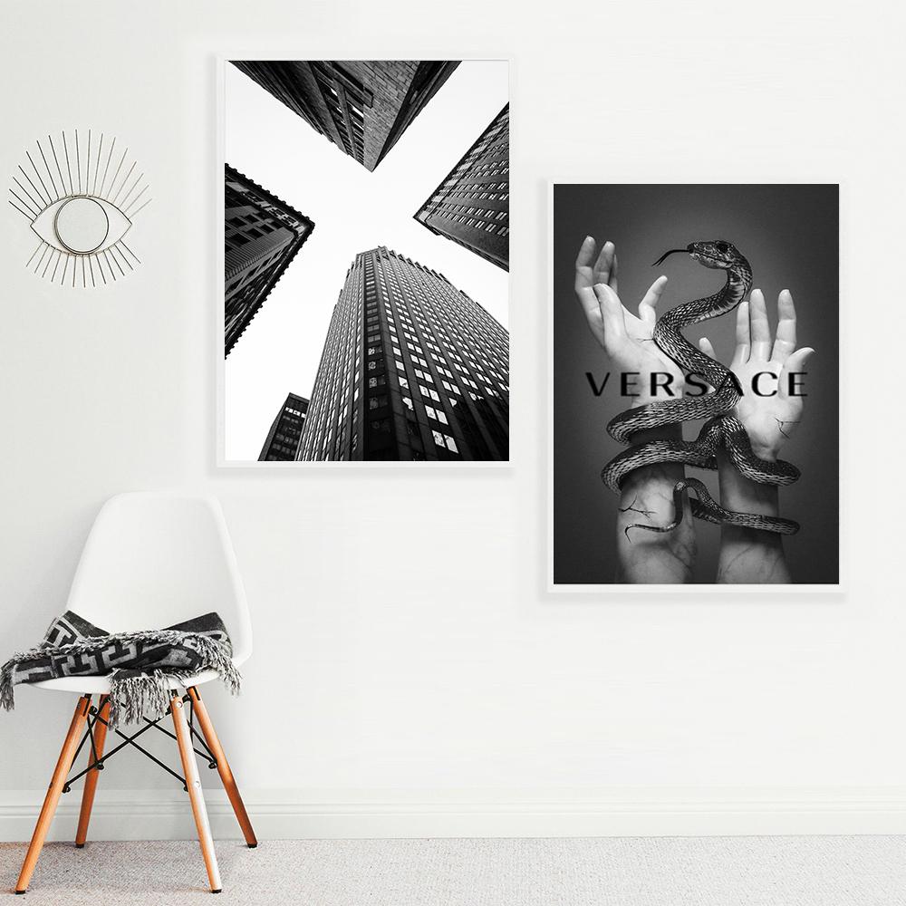 Black White Retro Fashion Photography Art Modern Movie Poster Print Vintage Animal Funny Cover Canvas Painting Room Home Deco