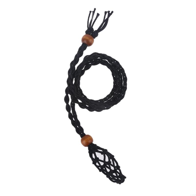 Necklace Cord Empty Stone Holder Replacement Necklace Rope with Adjustable Length Making Accessories for Stone Necklace
