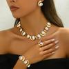Elegant Zinc Alloy and Plastic Mosaic Jewelry Set for Women, Perfect for Daily Wear and Gift Giving
