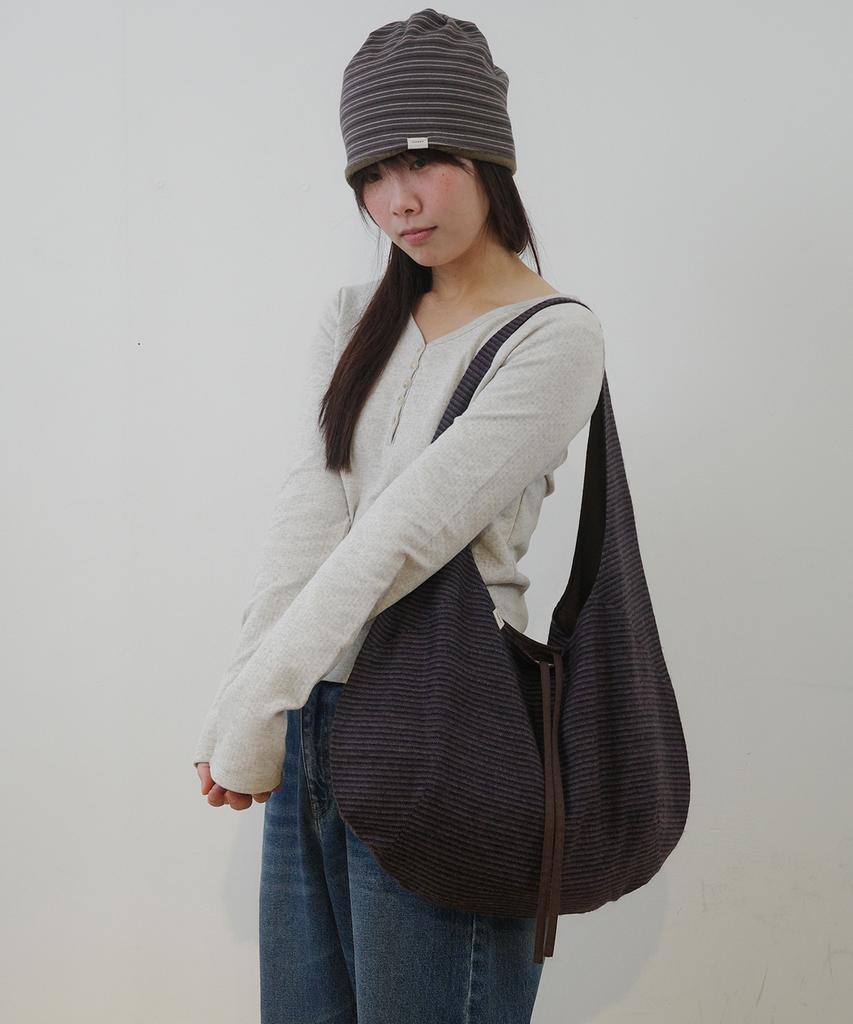 Naats Stripe Comfy Bag, Purple