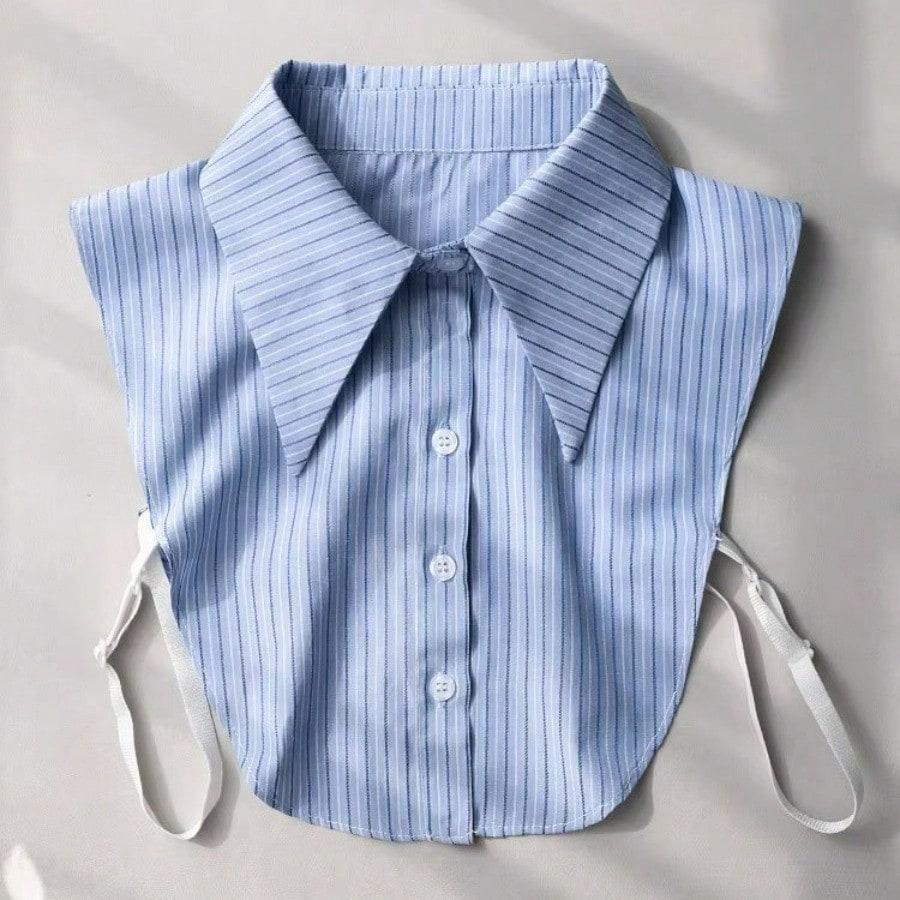 Pointed collar fake collar women s shirt collar striped fake collar autumn and winter decorative versatile collars Big Pointed