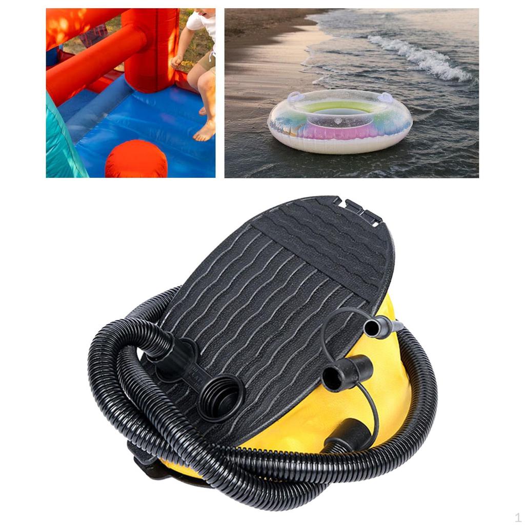 Bellows Foot Pump for Camping Efficient Portable Inflatable Inflator Inflatables Boats Air
