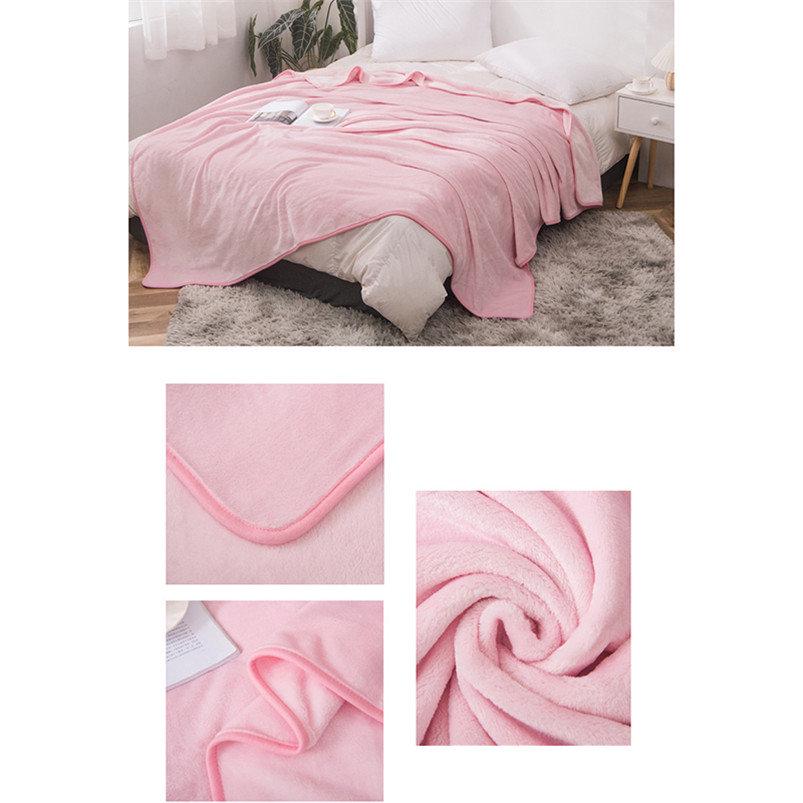 Beds Cover Mat Soft Flannel Blanket Cover Blankets Plush Thicken Car Bed Children Blanket