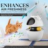 Katzen-Teaser-Spielzeug Automatischer intelligenter Teaser Katzenstab Auslaufender Futterball Set Selbst Hi Rolling Ball Katzenspielzeug