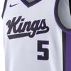 Nike X NBA Color Block Sleeveless Basketball Jersey 23-24 Season Kings Fox 5 Jersey Unisex Jerseys White DX8473-100