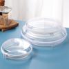 3PCS Clear Round Hard Shell Organizer Cases For Cosmetics Storage