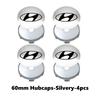 4pcs/set 3D Car Wheel Center Hub Caps Sticker Auto Emblem Wheel Center Cap For Hyundai i10 i20 i30 i40 ix20 ix35 ix55 Venuetgtg5
