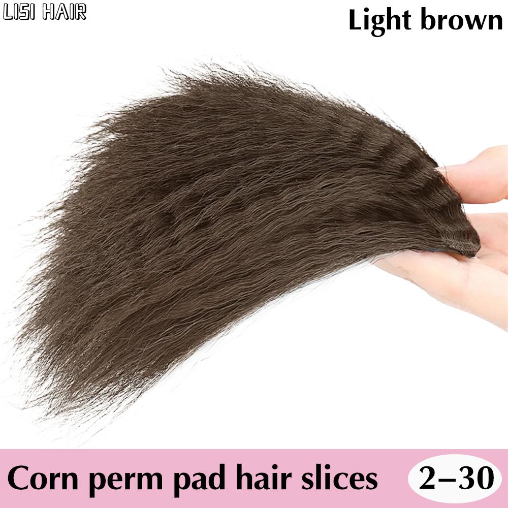 MERISIHAIR Syntetické a kukuřičné vousy textura paruka klip v horní části lebky pro ženy cosplay oblečení
