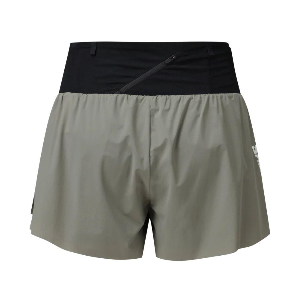 SALOMON 360 Trail Grit Fashionable Simple Breathable Lace-Up Sports Shorts Unisex Shorts Gray-Green C28003