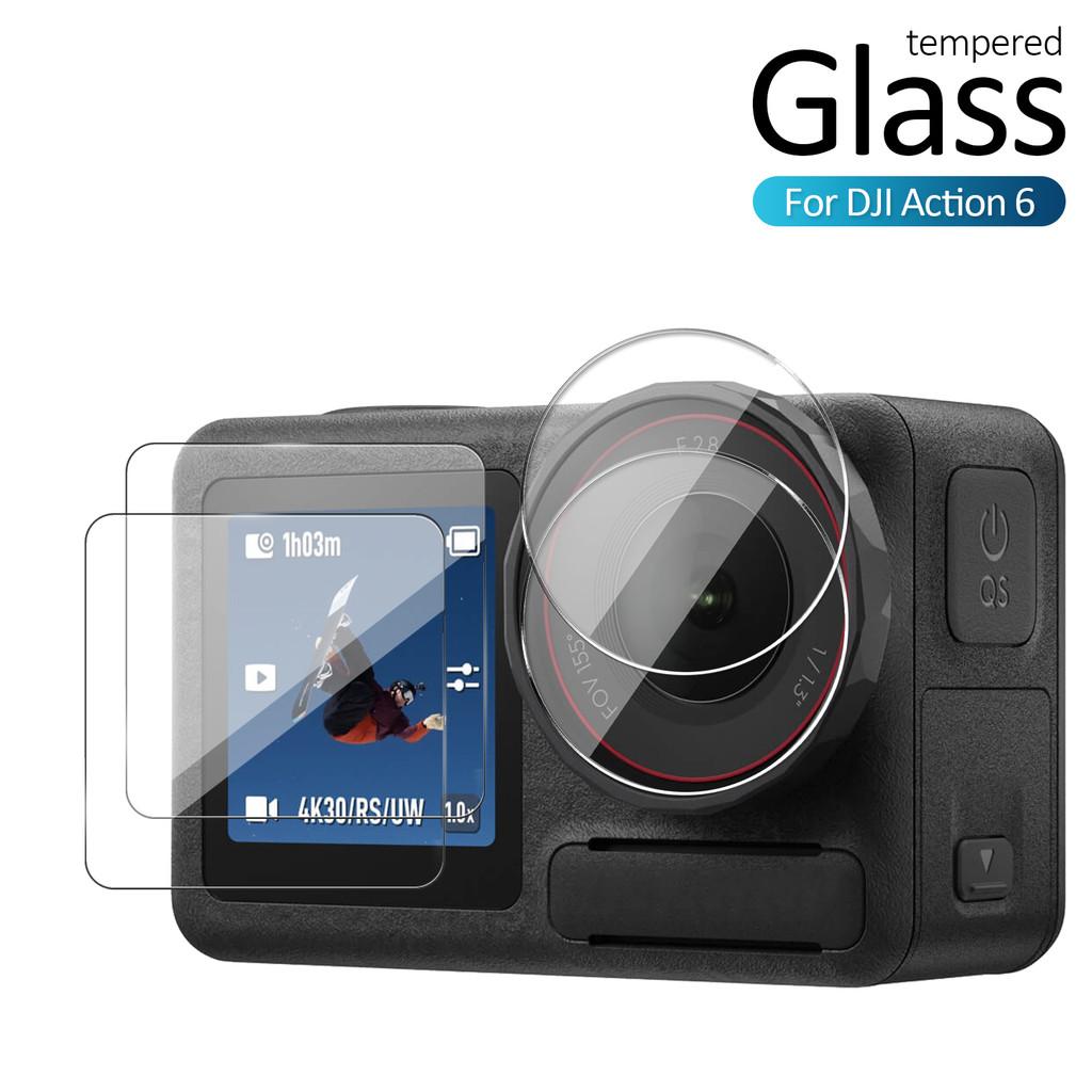 Screen Protector Glass for DJI Action 6 4 5Pro Tempered Glass Camera Lens Protective Film for DJI OSMO Action 6 Accessories