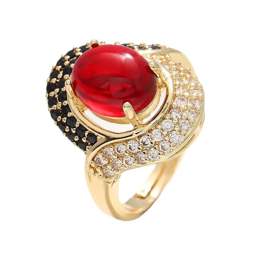Open Ring Christmas Exaggerated Heavy-duty Adjustable Ring