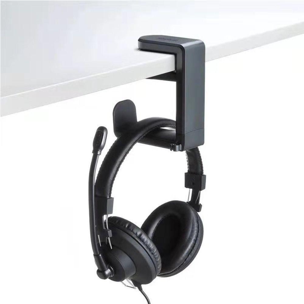 Adjustable Headset Holder 360° Rotating Earphone Hook Practical Desk Hanger Hook Home