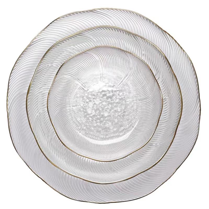 RuHan Light Luxury Glass Fruit Plate
