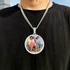 Custom Made Big Photo Medallions Gold Necklace Pendant Iced Out Cuban Men Hip Hop Picture Jewelry Gift Can Free Custom
