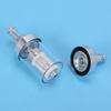 Pmandgk 2X Chrome Glass Fuel Gasoline Crude Engine Inline Filter 5/16" 8mm Silver Motorcycle