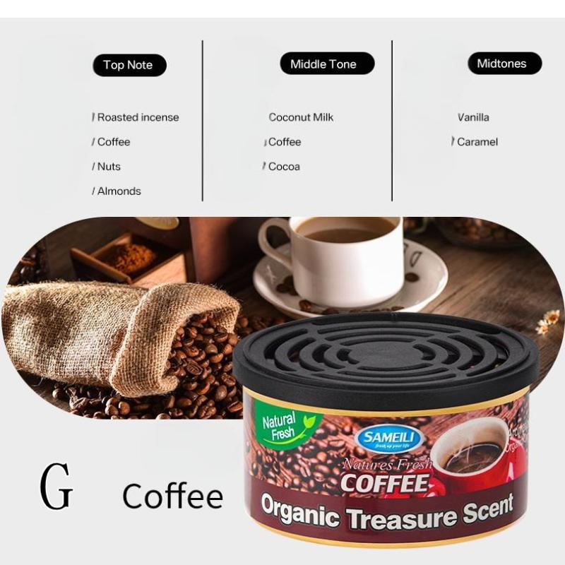 1Pc Car Aromatherapy Perfume Air Freshener Fragrant Wood Canned Essential Oil Long-Lasting Deodorant Fragrance Bedroom Ornaments