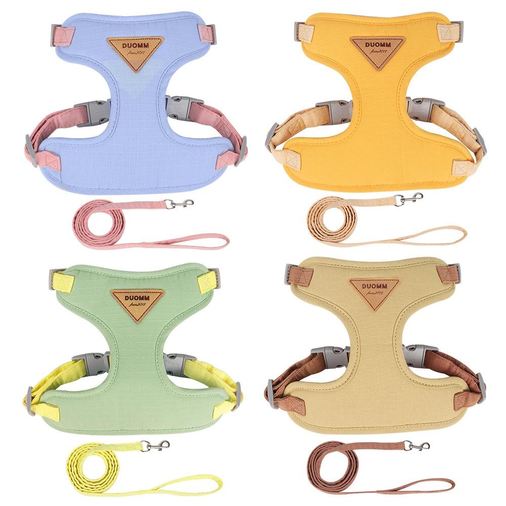 Cat Harness Leash Set Adjustable Puppy Harness Vest Escape Proof Set for Small Dogs Cats Breathable Durable Kitten Harnesses