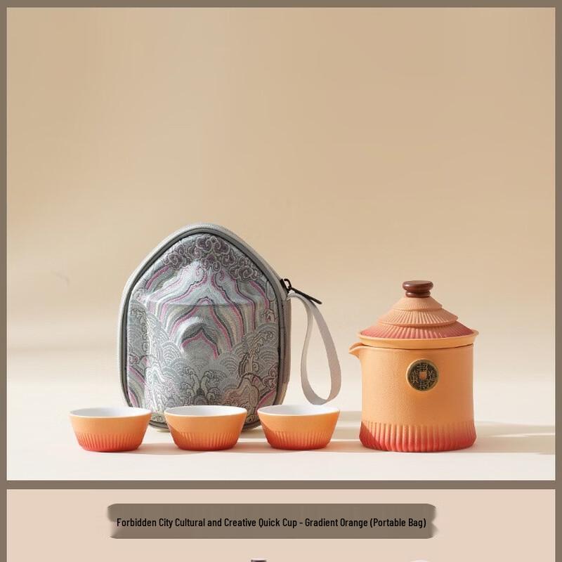 

Mingzhanxuan Forbidden City Portable Ceramic Tea Set