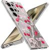 Etui na telefon z wzorem misia kreskówkowego dla Samsung Galaxy S26 S25 S24 S23 Ultra S22 Plus S21 S25 FE A56 A36 A26 A55 A54 A15 Przezroczyste etui