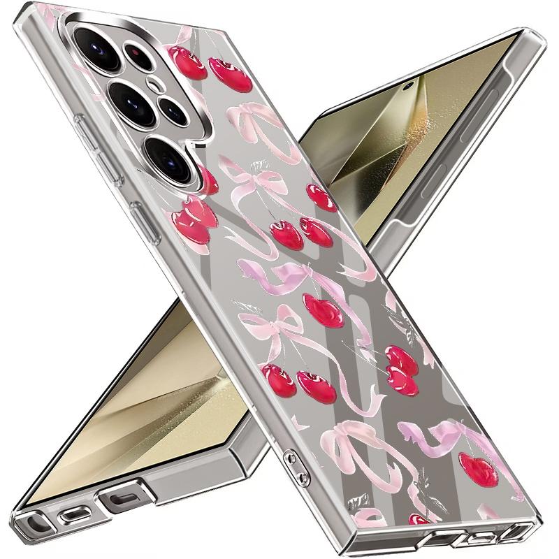 Etui na telefon z wzorem misia kreskówkowego dla Samsung Galaxy S26 S25 S24 S23 Ultra S22 Plus S21 S25 FE A56 A36 A26 A55 A54 A15 Przezroczyste etui