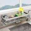 Wall Mount Aluminum Alloy Kitchen Cloth Rack With Ventilated Drip Tray For Home Use