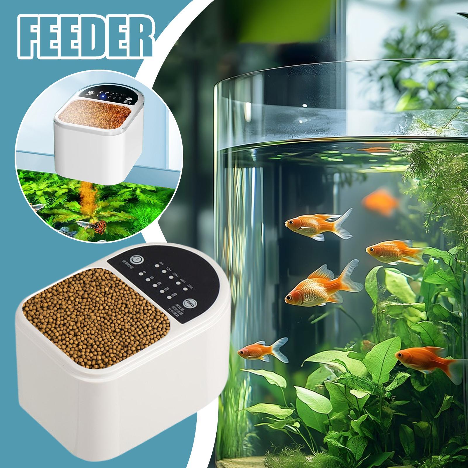 Automatic Fish Feeder For Aquarium Adjustable Auto Feeder For Fish Tank Smart Timer Automatic Feeding Accessories China Mainland