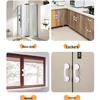 Self-Adhesive Suction Cup Glass Door Handle for Sliding Doors, Cabinets, Drawers, Wardrobes, and Refrigerators