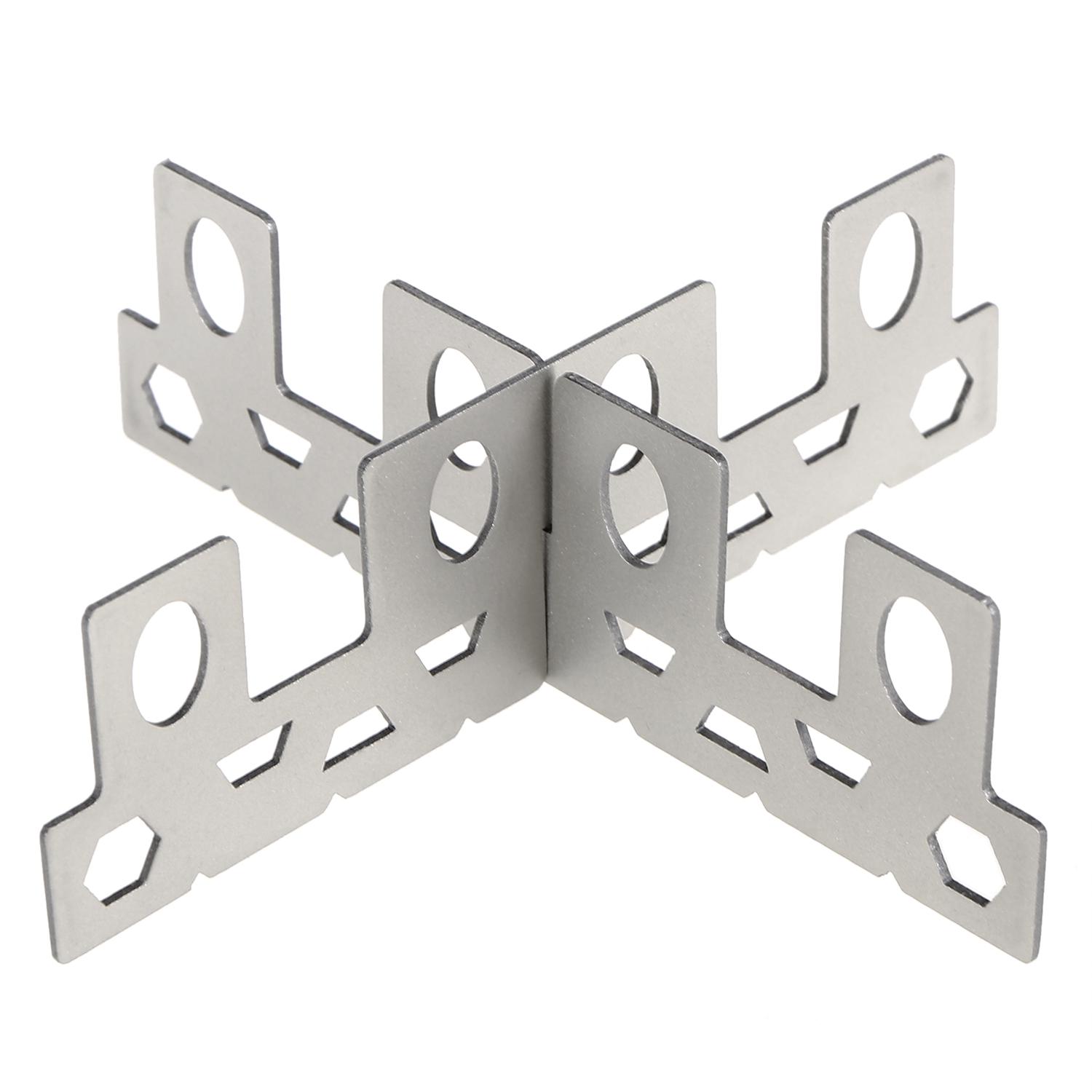 Титановая мини-спиртовая печь для кемпинга на открытом воздухе с крестообразной подставкой — фото 4