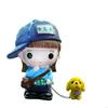62KD Elegant Male Female Walking Dog Statue Resins Sculpture Car Interior Ornament