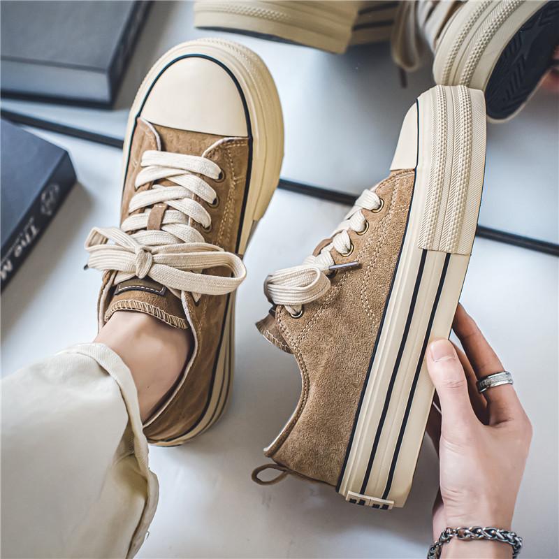 Fashion 2024 Hot sale Classic Black Canvas Shoes Men Spring Summer Platform Canvas Sneakers Men Comfort Low-top Mens Vulcanized Shoes