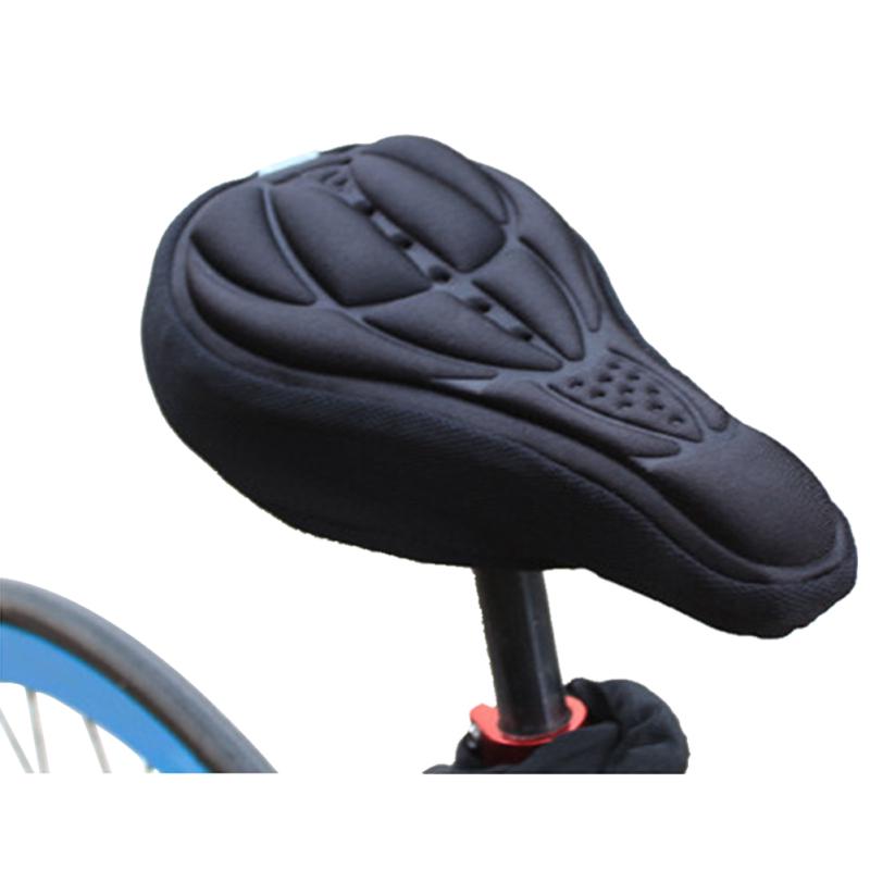 

3D Breathable Bicycle Seat Cover Embossed High-elastic Cushion Perfect Bike Accessory чорний